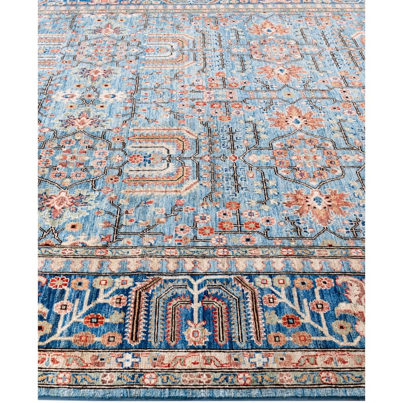 Serapi One-of-a-Kind Hand-Knotted Area Rug - Blue - 8' 0" x 9' 10"