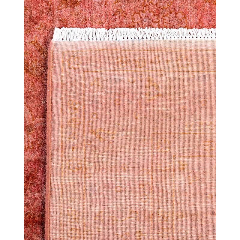 Contemporary Overdyed Wool Hand Knotted Area Rug - 3' 4" x 5' 3"