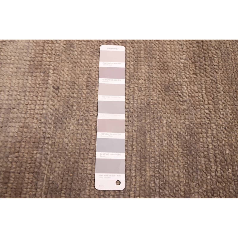 ECARPETGALLERY Hand-knotted Pak Finest Gabbeh Grey, Taupe Wool Rug - 9'4 x 11'10