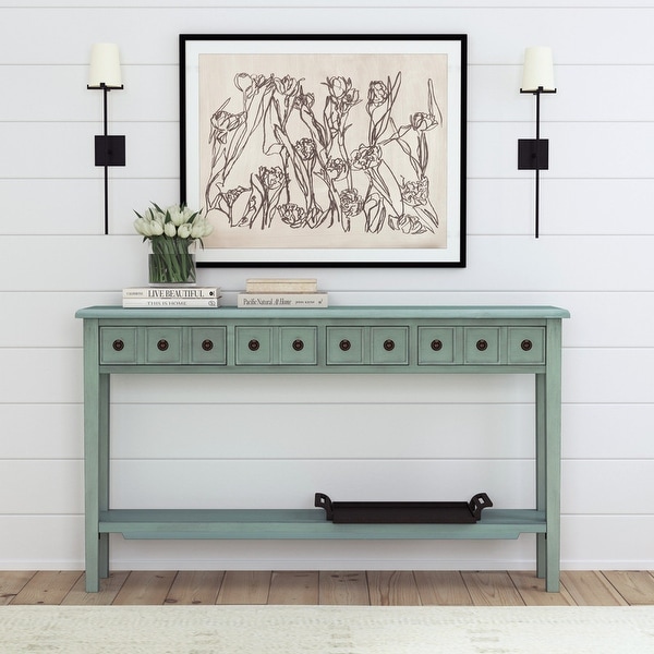 Teal entryway table online