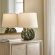 preview thumbnail 2 of 3, Uttermost Guinevere Deep Green Table Lamp - 15"W x 15"D x 21.375"H