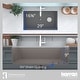 preview thumbnail 65 of 65, Karran Undermount Quartz 32 in. Single Bowl Kitchen Sink Kit