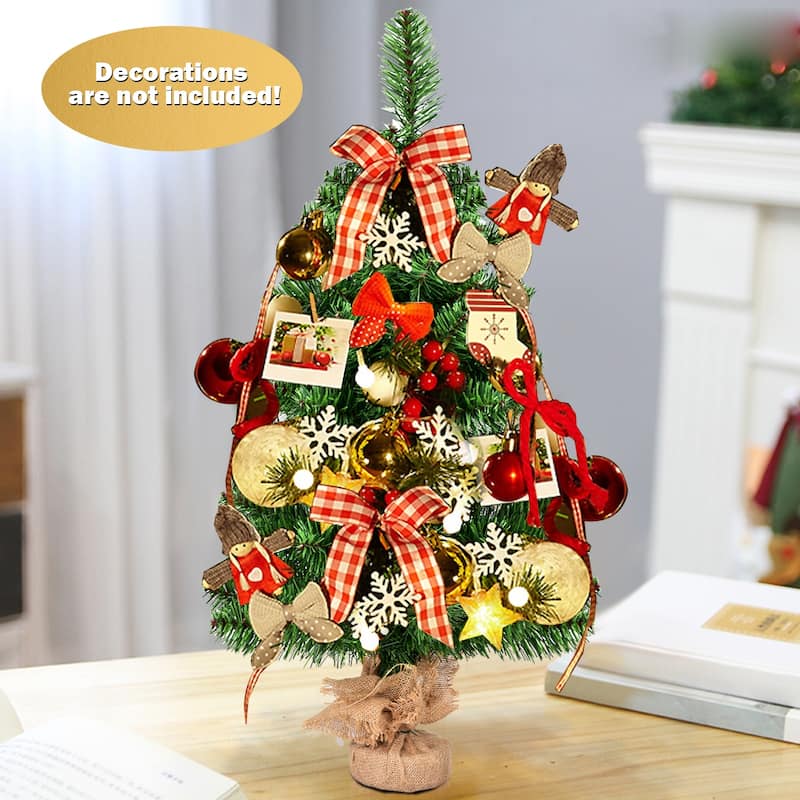 Costway 3Ft Artificial PVC Christmas Tree Tabletop Season Decoration