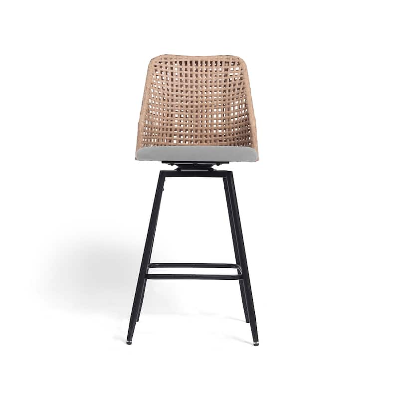 28.7"H Swivel Bar Stools/ Counter Stools with Metal Legs Set of 4 - Set of 4