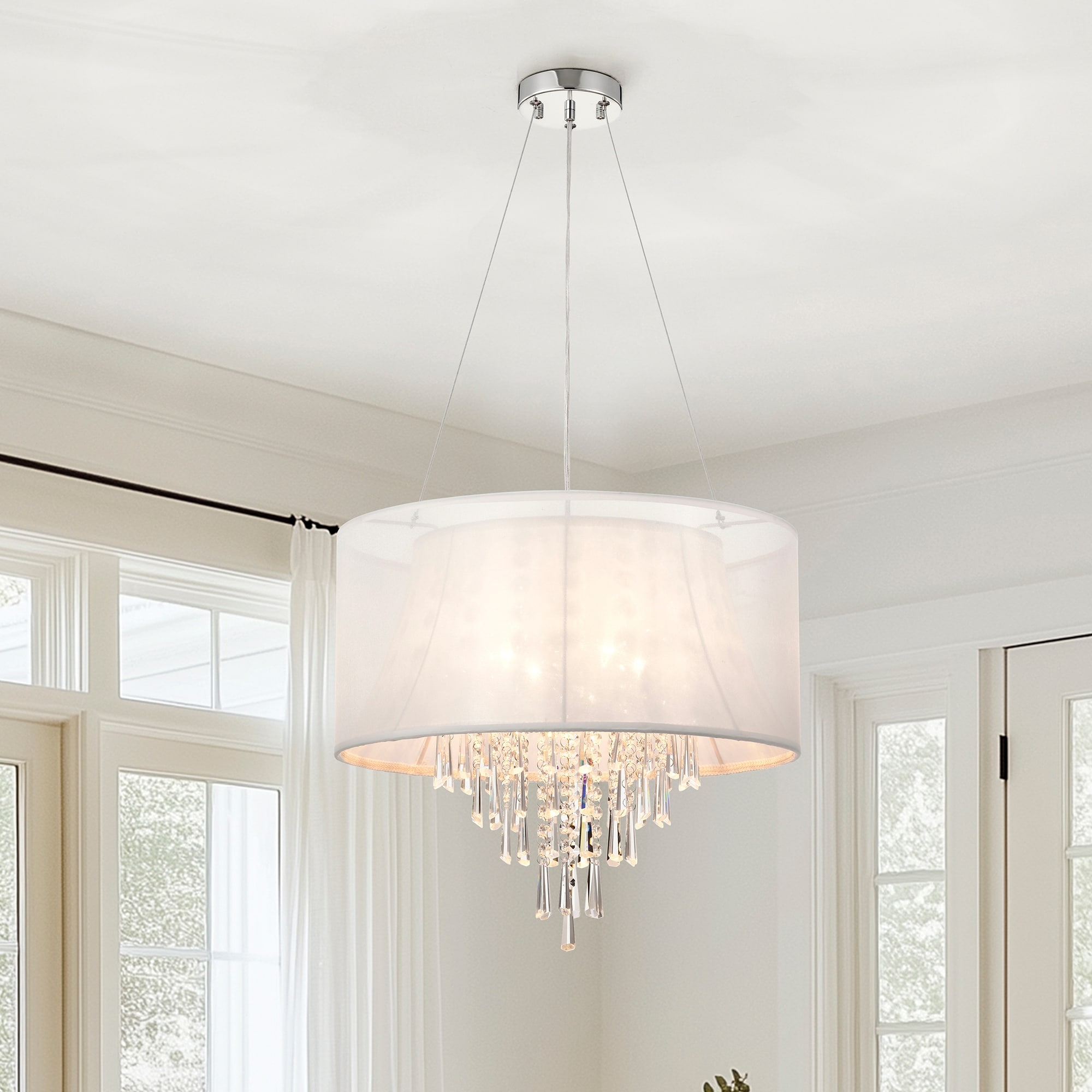 Hanging drum shade deals