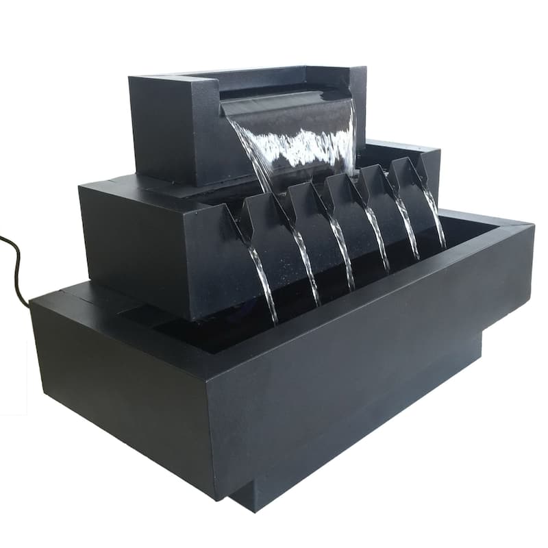 Multi Level Cascading Outdoor Patio Garden Fountain - 31.5"