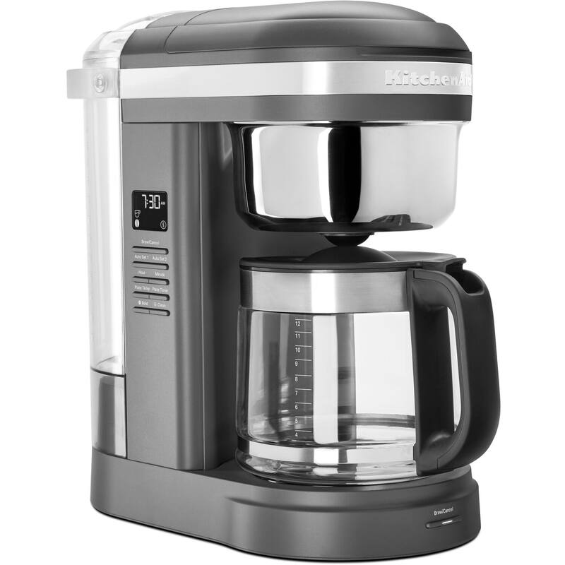 KitchenAid 12-Cup Drip Coffee Maker with Spiral Showerhead and Programmable Warming Plate