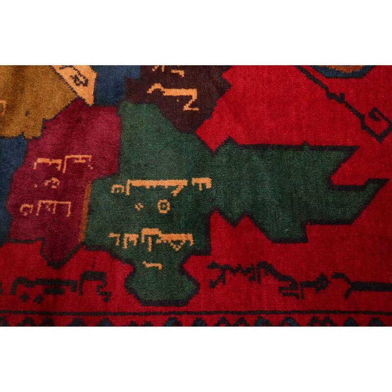 ECARPETGALLERY Hand-knotted Teimani Red Wool Rug - 3'6 x 6'3