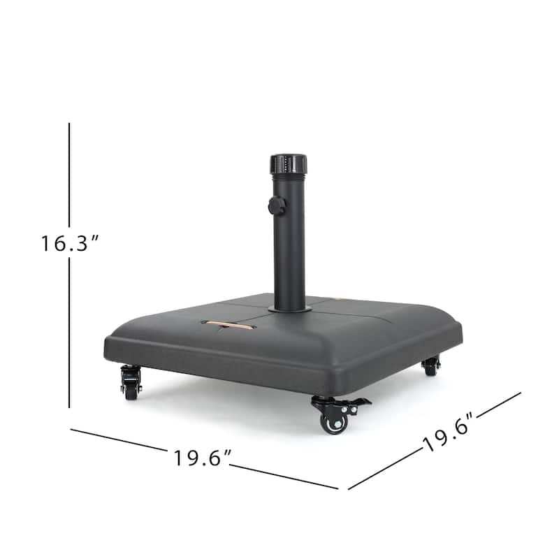 Hayward Black Steel Umbrella Base Holder by Christopher Knight Home