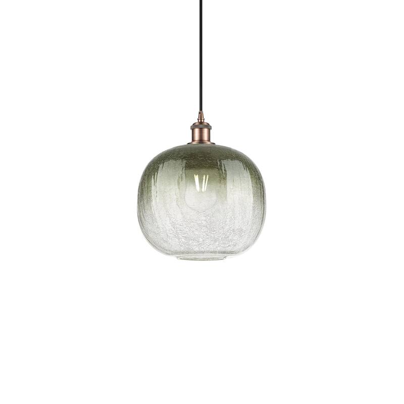 Innovations Lighting 516-1P-12-11 Brookhaven Sphere Pendant Brookhaven - Antique Copper / Slate
