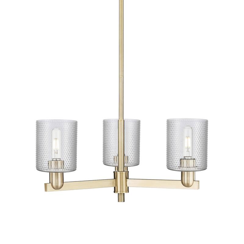 Innovations Lighting 716-3CR-11-27 Cobbleskill Chandelier Cobbleskill - Champagne Bronze / Clear