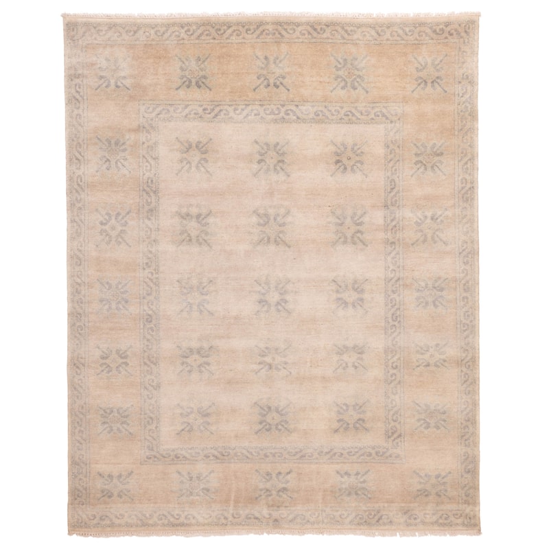 ECARPETGALLERY Hand-knotted Jules Serapi Beige, Tan Wool Rug - 7'11 x 10'3
