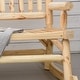 preview thumbnail 24 of 24, Outsunny 2-Person Wooden Rocking Chair Rocker Bench with Relaxing Swinging Motion