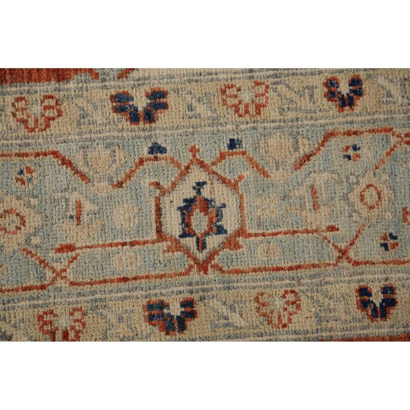 Vegetable Dye Heriz Serapi Oriental Area Rug Handmade Wool Carpet - 7'0"x 10'0"