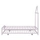 preview thumbnail 9 of 52, House-Shaped Twin Metal Bed with Trundle, Great for Sleepovers