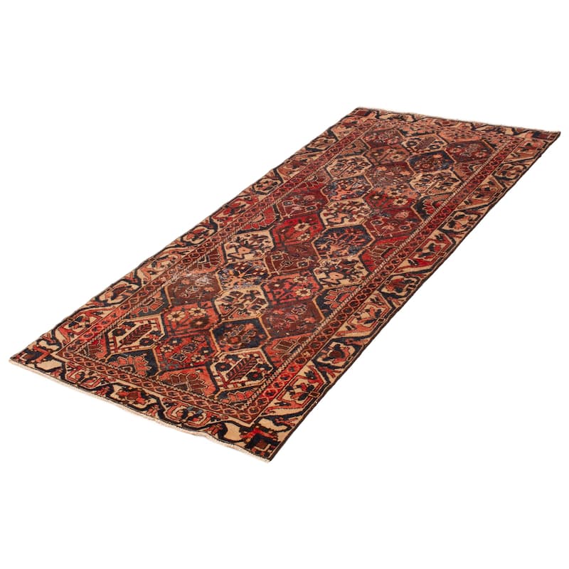 ECARPETGALLERY Hand-knotted Kayseri Vintage Red Wool Rug - 4'5 x 8'11