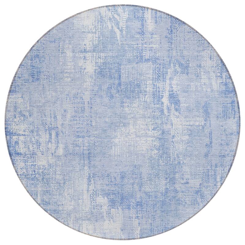 Machine Washable Indoor/ Outdoor Chantille Boho Abstract Rug