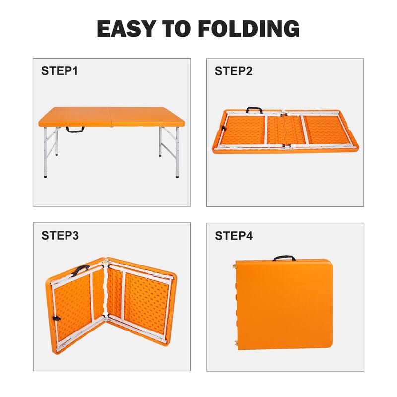 4ft Portable Folding Table