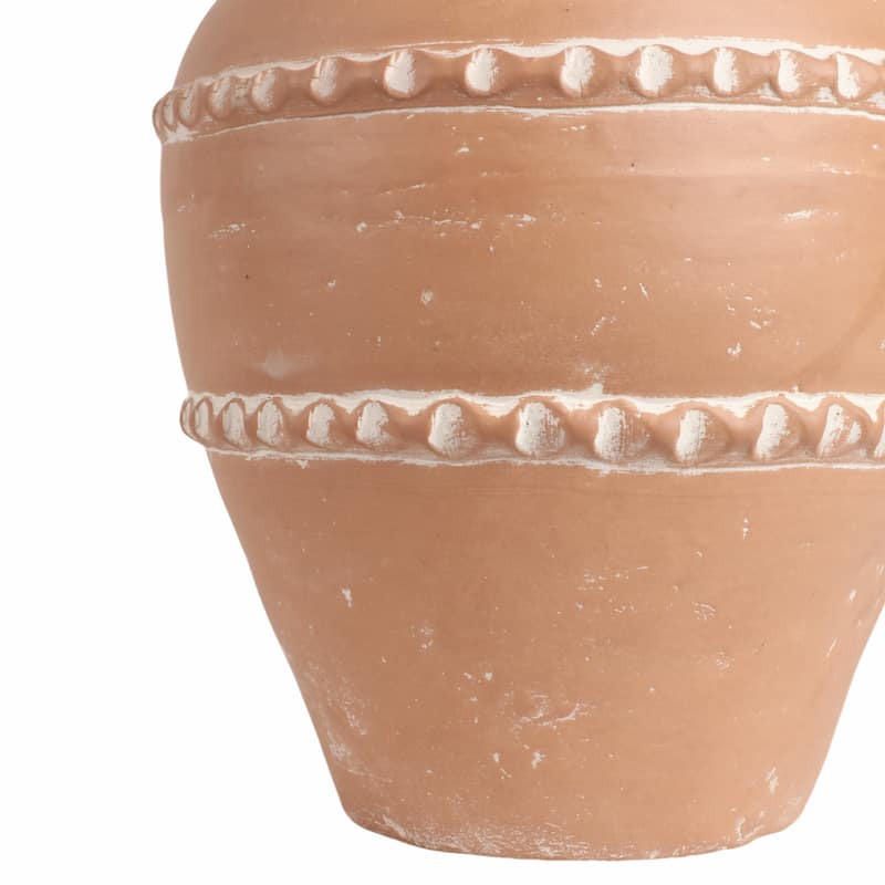 Pottery Terracotta Vase Artisan Style Traditional Classic Silhouette