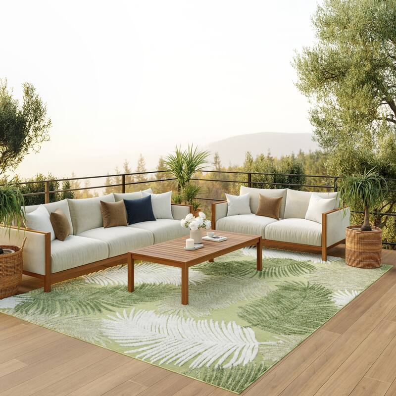 Nourison Suncoast Indoor/Outdoor Nature Area Rug.