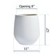 preview thumbnail 10 of 28, DreamPatio La Mirada 1-piece Fiberstone Tapered Planter for Indoor/Outdoor 11x11x12 - White