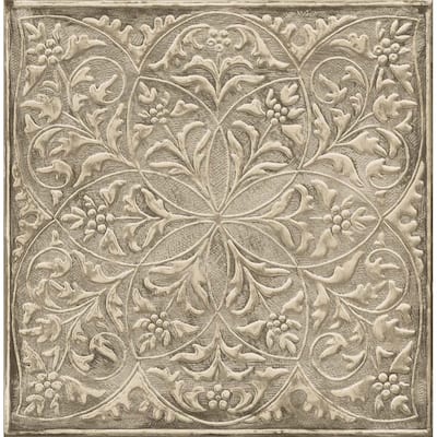 Seabrook Designs Tin Tile Geometric Unpasted Wallpaper