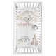 preview thumbnail 2 of 2, Jungle Safari Animals Boy Girl Photo Op Fitted Crib Sheet Taupe Black and White Gender Neutral Elephant Zebra Wildlife Adventure