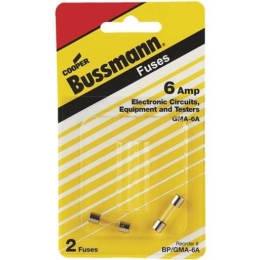 Bussmann 6A Fast Acting Fuse BP/GMA6A Unit EACH Overstock 17525554