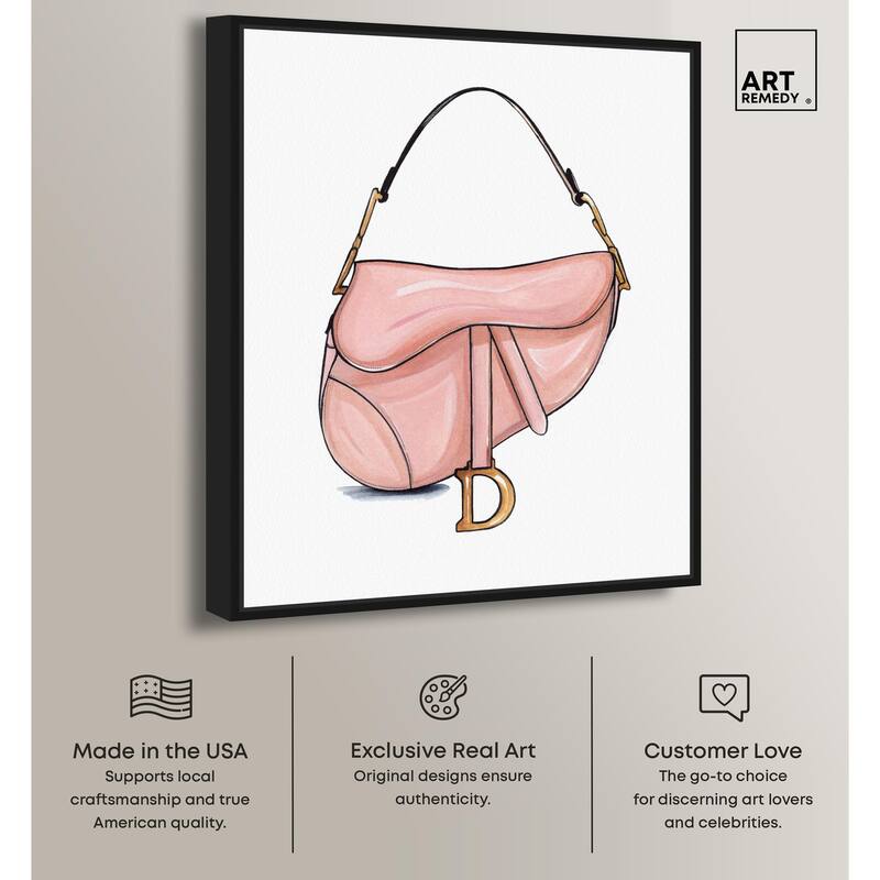 Doll Memories - Blush Pink Bag Canvas by Art Remedy