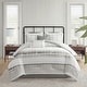 preview thumbnail 1 of 22, Harbor House Morgan 6 Piece Cotton Jacquard Oversized Comforter Set White/Grey - California King