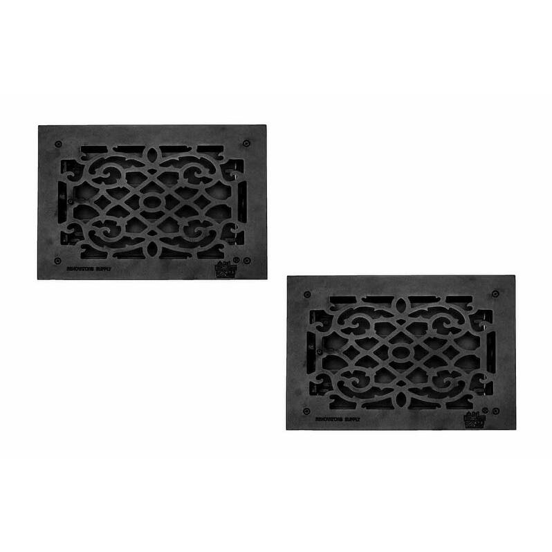 2 Floor Heat Register Louver Vent Cast 8 x 12 Duct | Renovator's Supply