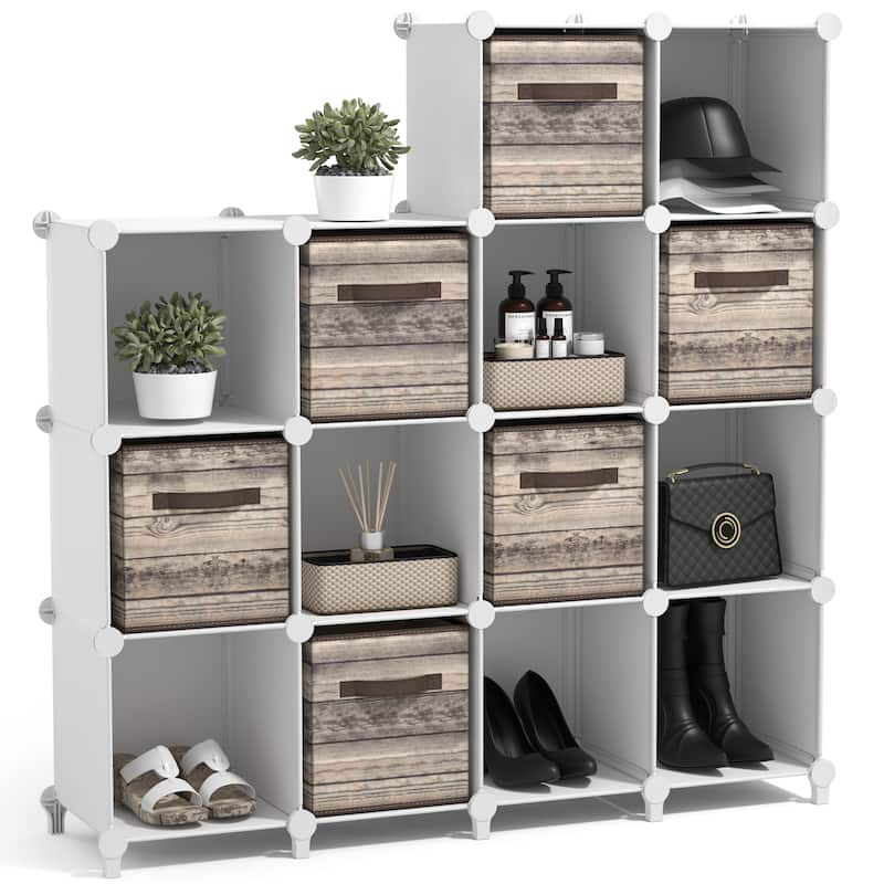 Sorbus Cube Storage Organizer – Waterproof Cubby Shelf for Closet, Toys, Books, Shoes, Décor – Space-Saving Bookshelf