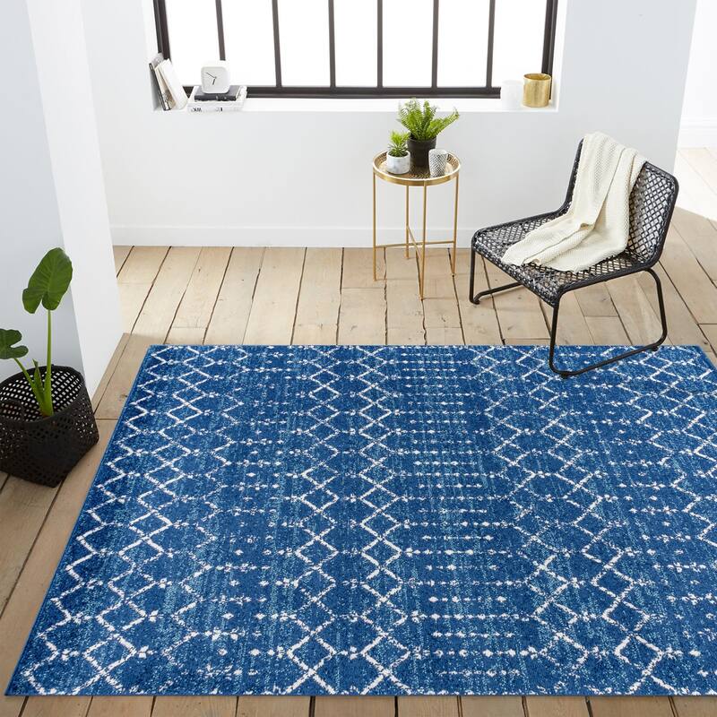 JONATHAN Y Modern HYPE Boho Vintage Diamond Area Rug