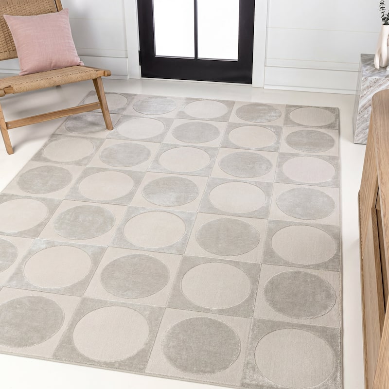 JONATHAN Y Dila Geometric Arch Scandi Striped Ivory/Cream Area Rug