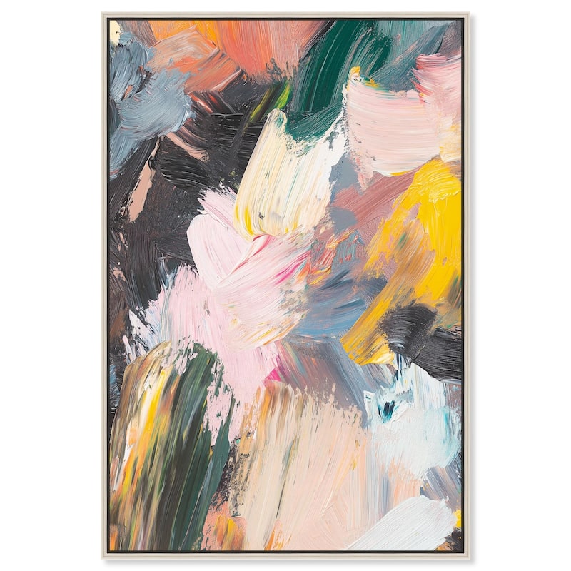 Chromatic Surge II Canvas by Art Remedy - Silver - 20" x 30"