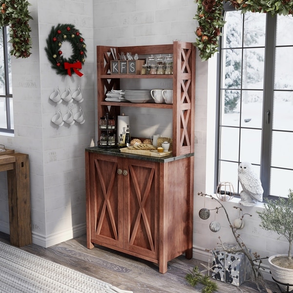 Walnut hutch hot sale