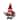 7" Red and White "Snowman Holding A Gingerbread Tray" Incense Burner