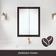 preview thumbnail 5 of 14, Design House Ventura Espresso Bathroom Medicine Cabinet Mirror 30 x 24