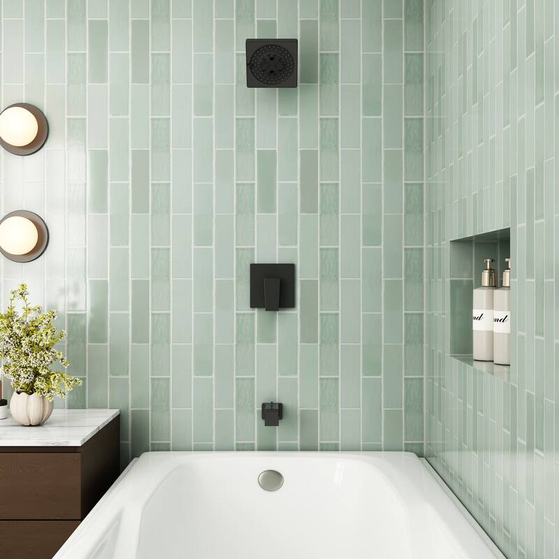 1-Handle Wall Mount Shower Valve Trim Kit for MOEN Tub/Shower Faucets (Valve Not Included)