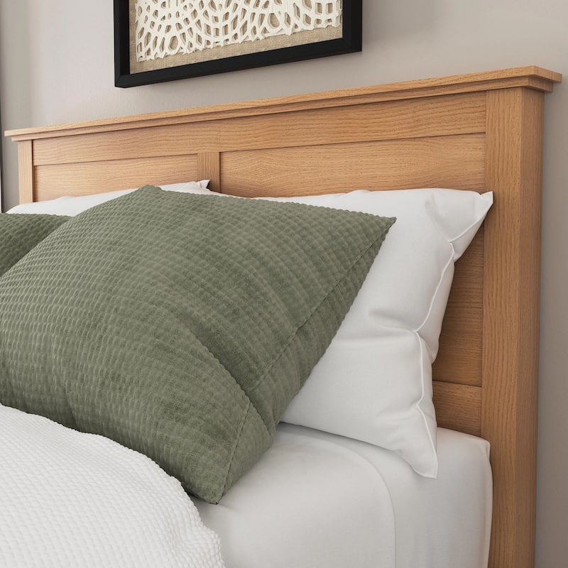 Homestyles Oak Park Brown Wood Queen Bed