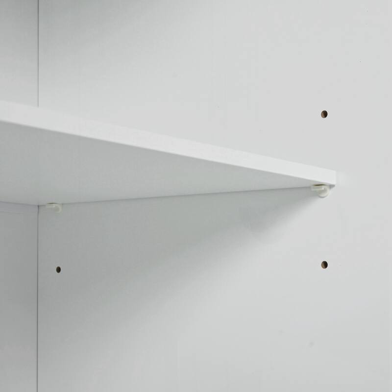 Kitchen Island with Trash Can Storage Cabinet, Power Outlet, Internal Storage Rack, Rolling Kitchen Islands on 5 Wheels