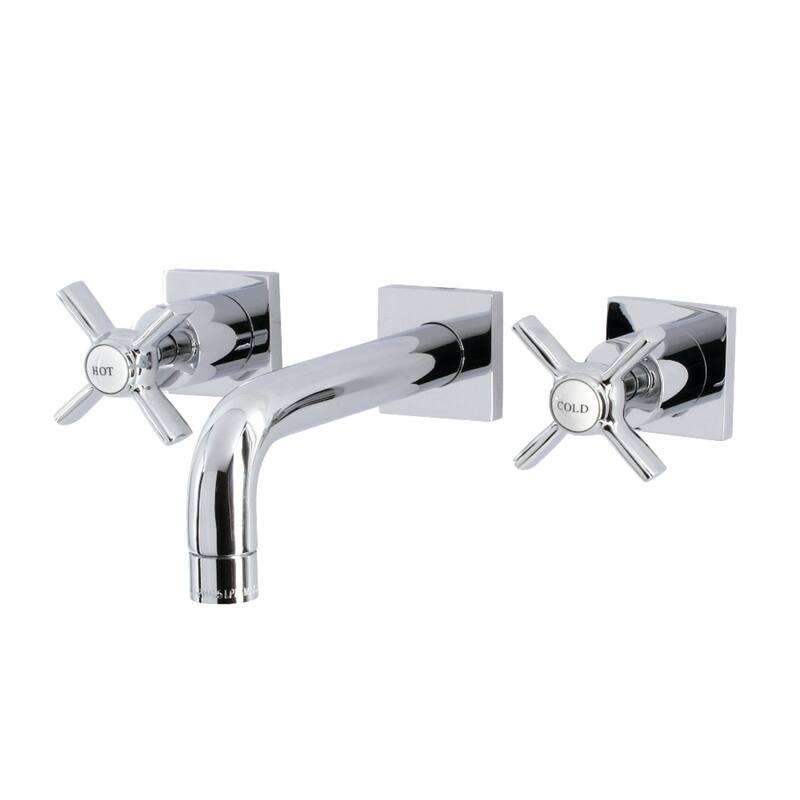 Millennium Two-Handle 3-Hole Wall Mount Bathroom Faucet
