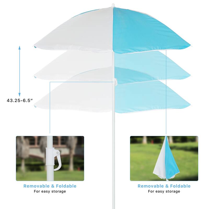 Wooden Kids Picnic Table, Sand and Water Table with Umbrella, Activity Table for Outdoor Backyard Patio Play