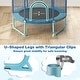 preview thumbnail 8 of 16, Gymax 60'' Trampoline for Kids w/ Gymnastic Bar Rings Foamed Handle No - See Details