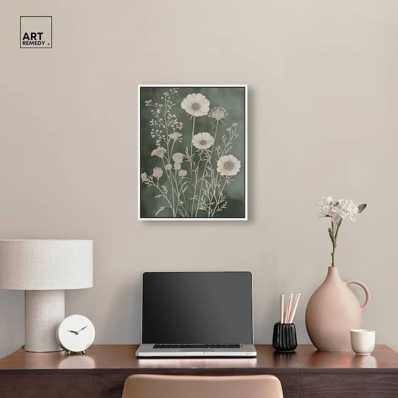 Airy Green Garden Canvas by Art Remedy