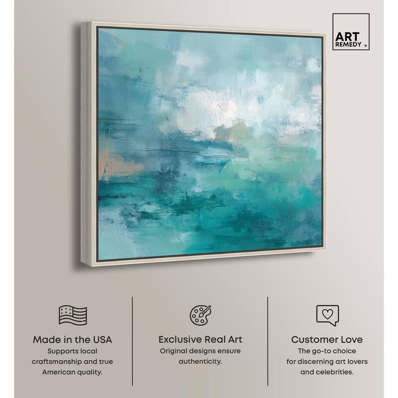 Green Blue II Canvas by Art Remedy