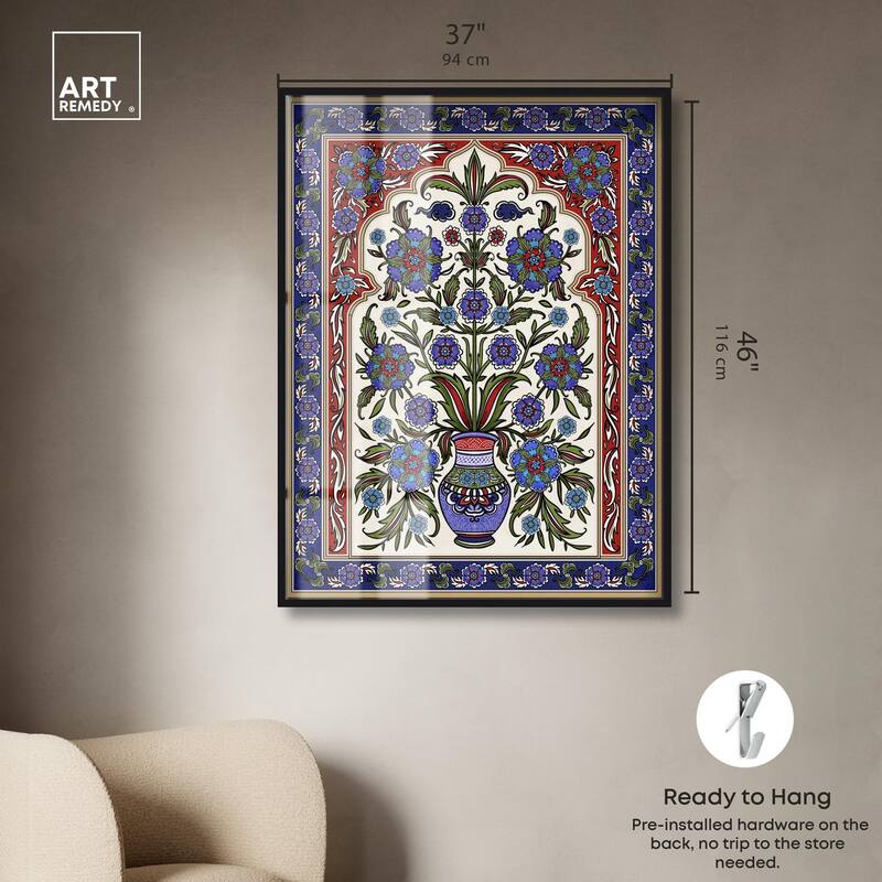 Royal Vase Bloom Shadowbox by Art Remedy