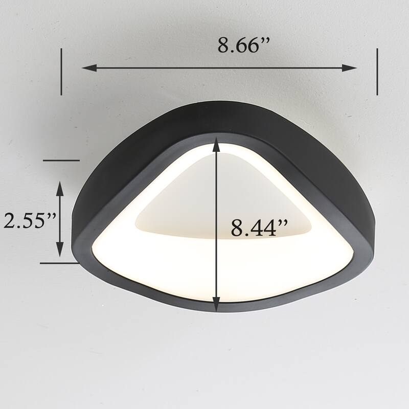 Verona Modern LED Flush Mount Ceiling Light , 8-Inches