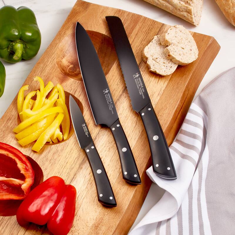 Henckels Noir 3-pc Starter Knife Set - Black