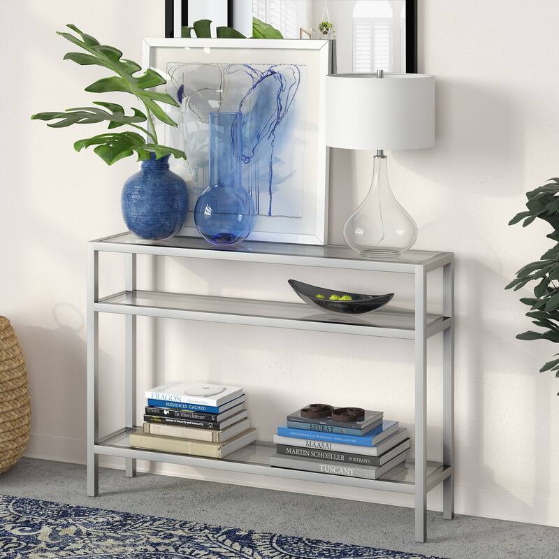 Sivil Console Table - 42" Silver
